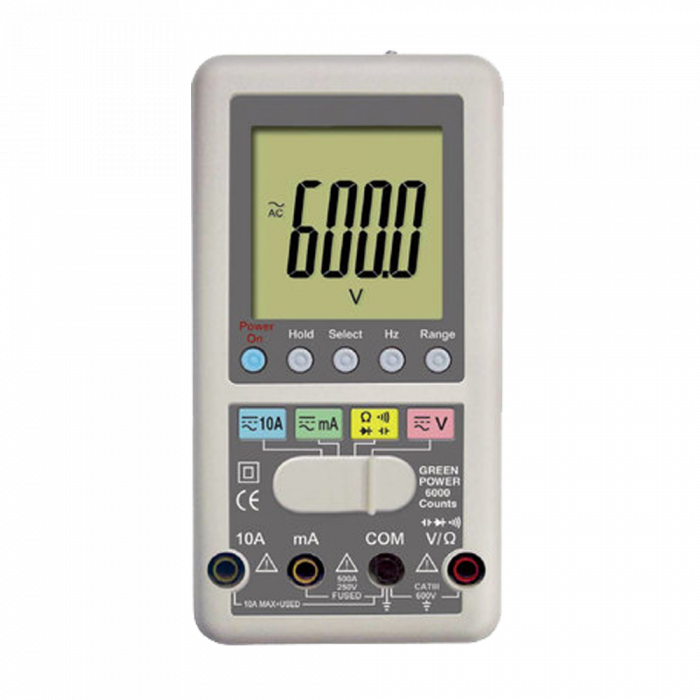 FI202MPV | Multimètre numérique portable RMS, 6 000 points, avec  alimentation par dynamo