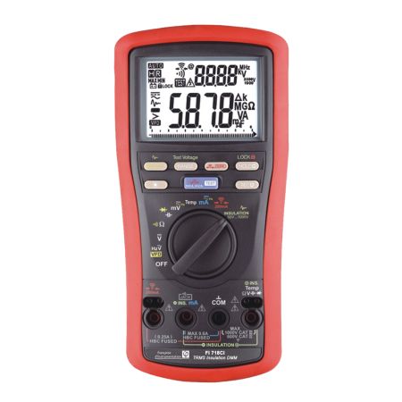 FI718CI | Contrôleur d'isolement 25 GΩ 1000 V et multimètre TRMS AC 6000 pts, sonde de télécommande déportée