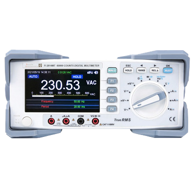 FI2814MT | Multimètre numérique de table TRMS AC+DC, 60 000 points avec écran graphique couleur et fonction enregistrement